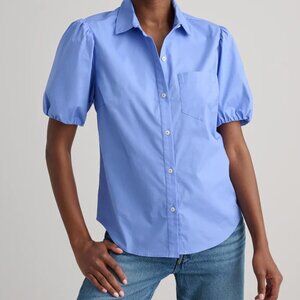 UNTUCKit Periwinkle Stretch Cotton Short-Sleeve Gail Shirt
